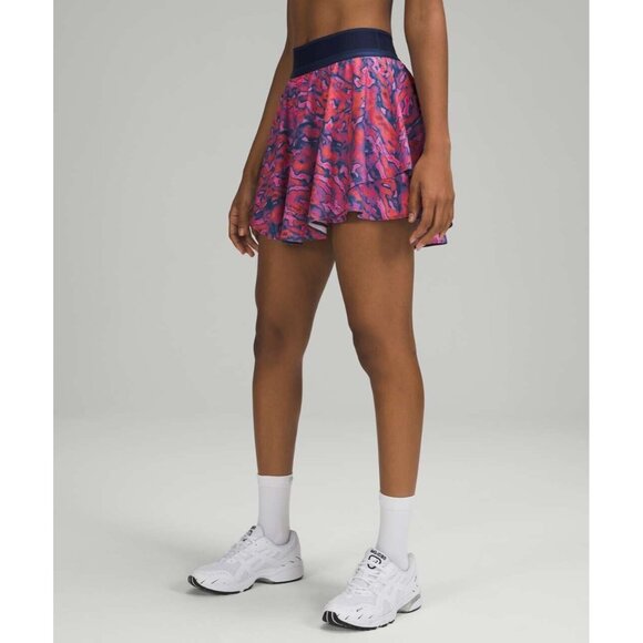 Lululemon Court Rival High Rise Skirt 6 Tall Chroma Clash Multi Mineral- FLAWED - Picture 7 of 16